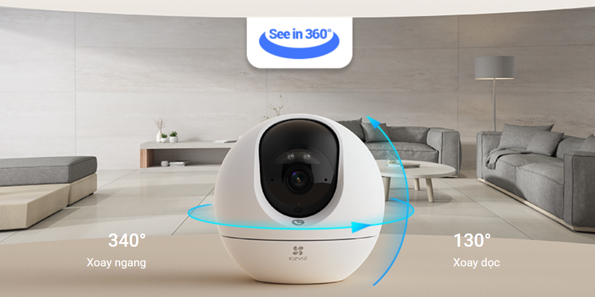 C6C EZVIZ 4K CAMERA TRONG NHA