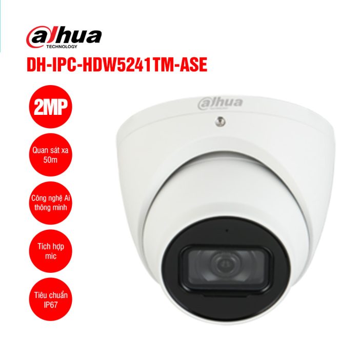 Camera IP 2MP DAHUA DH IPC HDW5241TM ASE