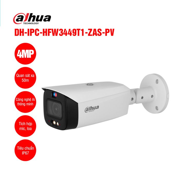 Camera IP 4MP DAHUA DH IPC HFW3449T1 ZAS PV