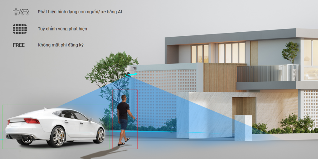 Camera Quay 360 Ngoài Trời H8C Pro 2K PoE 4 H8c ezviz 2k ngoai troi