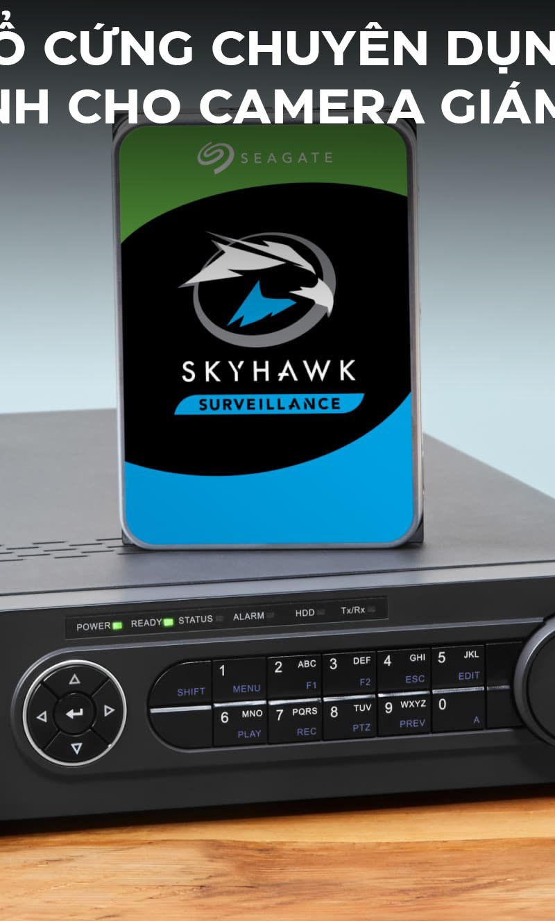 Ổ cứng HDD Seagate SkyHawk AI 12TB tại Quảng Ninh Ổ Cứng HDD Seagate SkyHawk AI