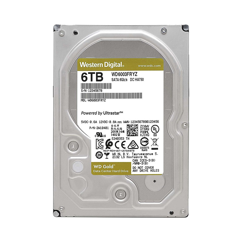 Ổ cứng HDD WD Gold 6TB Quảng Ninh