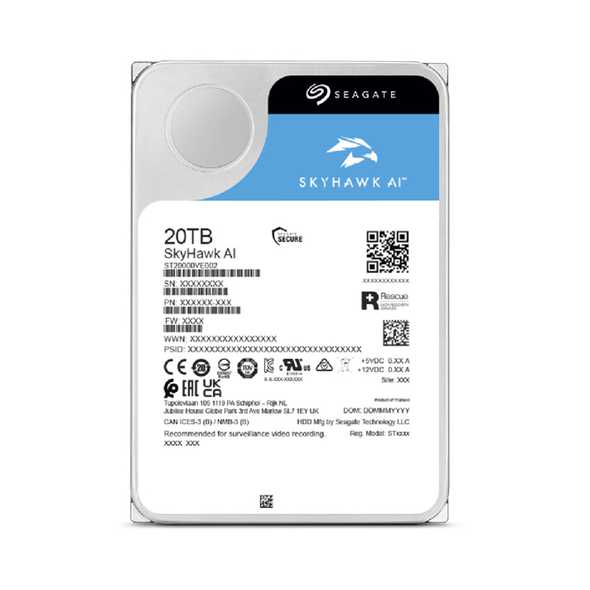 Ổ cứng HDD Seagate SkyHawk AI 20TB Quảng Ninh